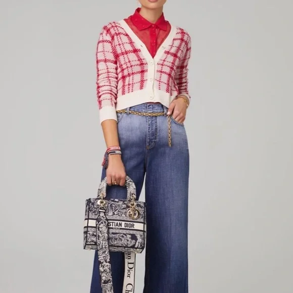 Authentic Rare Christian Dior Medium Lady D-Lite Bag - Picture 12 of 13